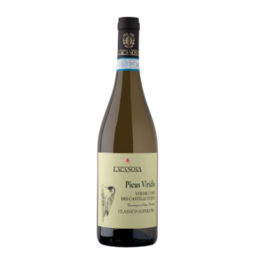 Etichetta Picus Viridis Verdicchio dei castelli di Jesi Classico Superiore Doc La Canosa