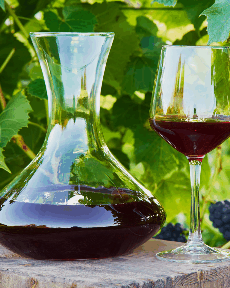 decantare il vino