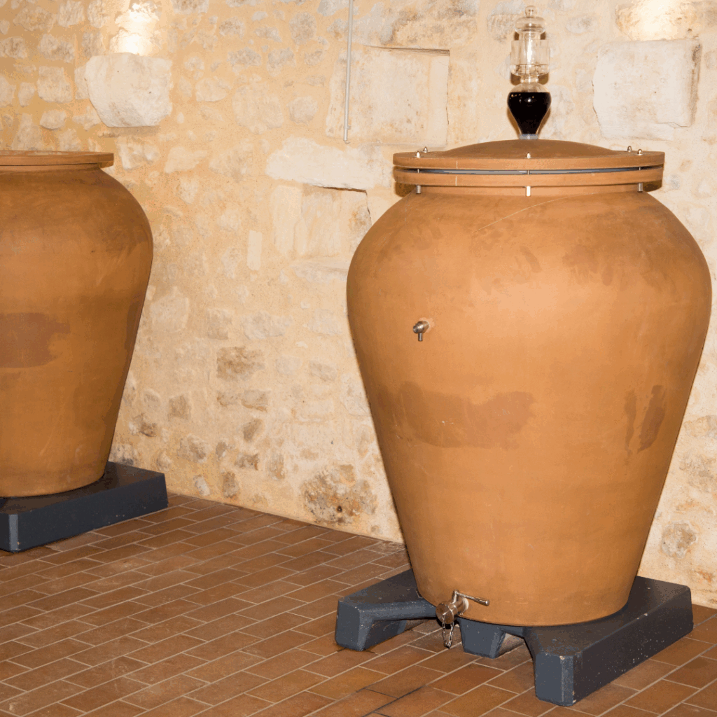 Invecchiamento del vino in anfora