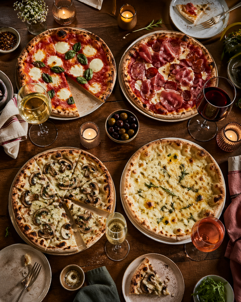 quale vino abbinare alla pizza esempi con margherita salumi funghi e diversi vini