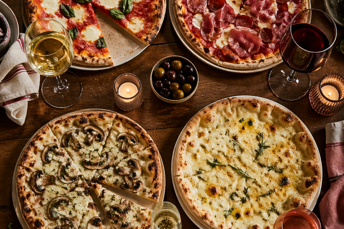 quale vino abbinare alla pizza esempi con margherita salumi funghi e diversi vini